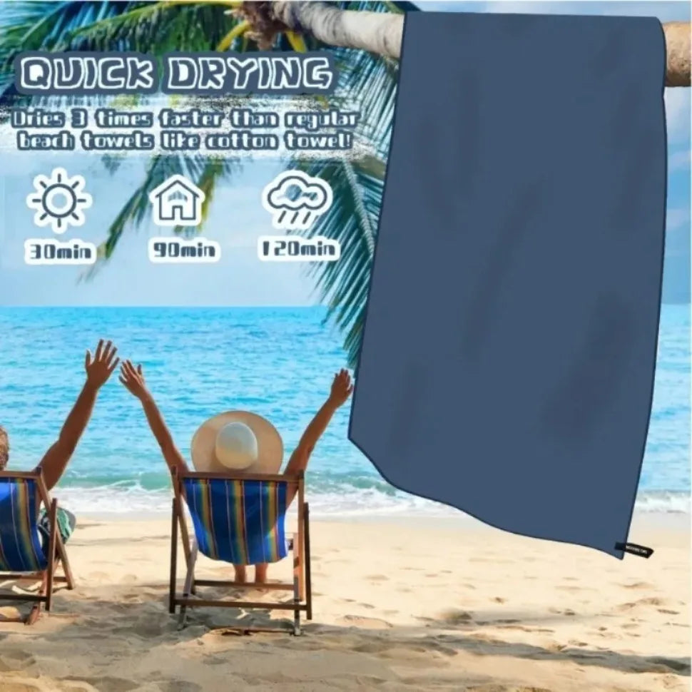 Quick-Dry Microfiber USA Towel - Ultra Absorbent, Compact & Sandproof for Gym, Beach, Travel & Swimming, Lightweight Sports Towel