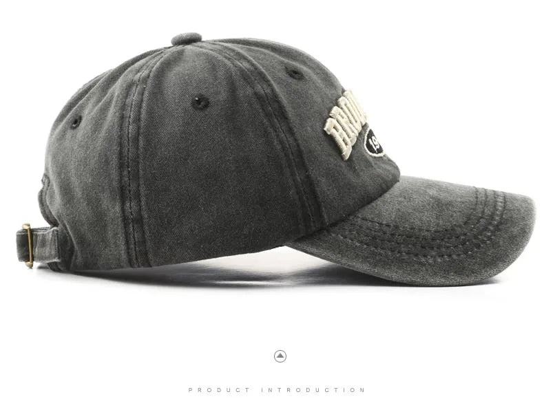 Retro Brooklyn Letter Embroidery Baseball Cap Canada Spring Summer Men Women Cotton Adjustable Casual Hip Hop Streetwear Sun Hat