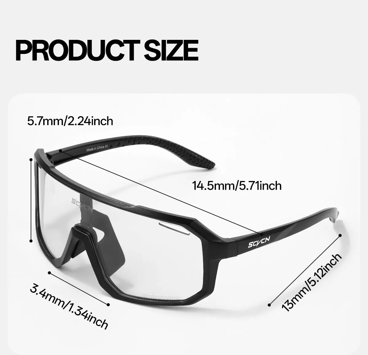 New Cycling Sunglasses USA Outdoor Sports Running Goggles for Men & Women, MTB Bicycle Glasses, Cycling Eyewear with 1 Lens