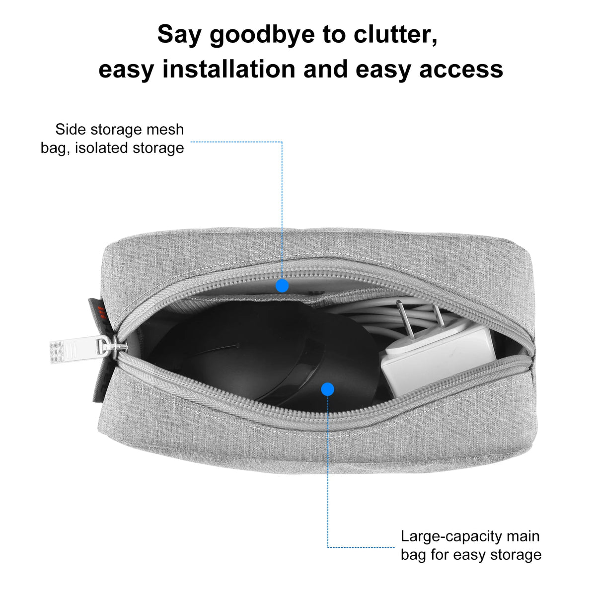 Portable Gadget Digital Mini Storage Bag Organizer Case Zipper For Headphones Home Travel Charger Power Bank Data Cable USB Bag