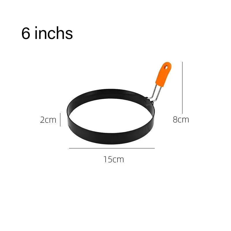 Anti-scald Egg Fried Ring Professional Stainless Steel Nonstick Round USA Pancake Mold Cooking Egg Mould Breakfast Sandwich Tools