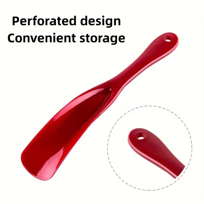 2PCS Unisex Long-Handle Shoe Horns USA Portable Plastic Shoe Helpers Non-Slip Easy-Wear Tools for Travel & Daily Use