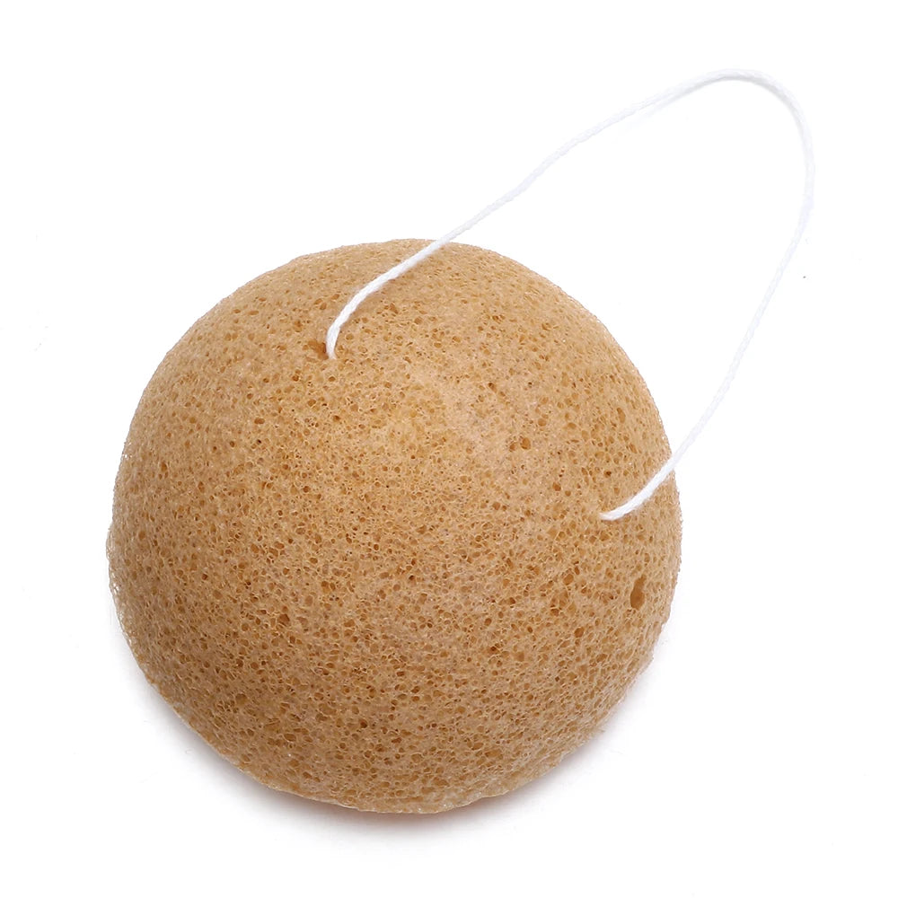 Konjac Sponge for Washing Face Round konjac konnyaku sponge Facial Cleansing Exfoliator Bathing Puff Face Wash Puff