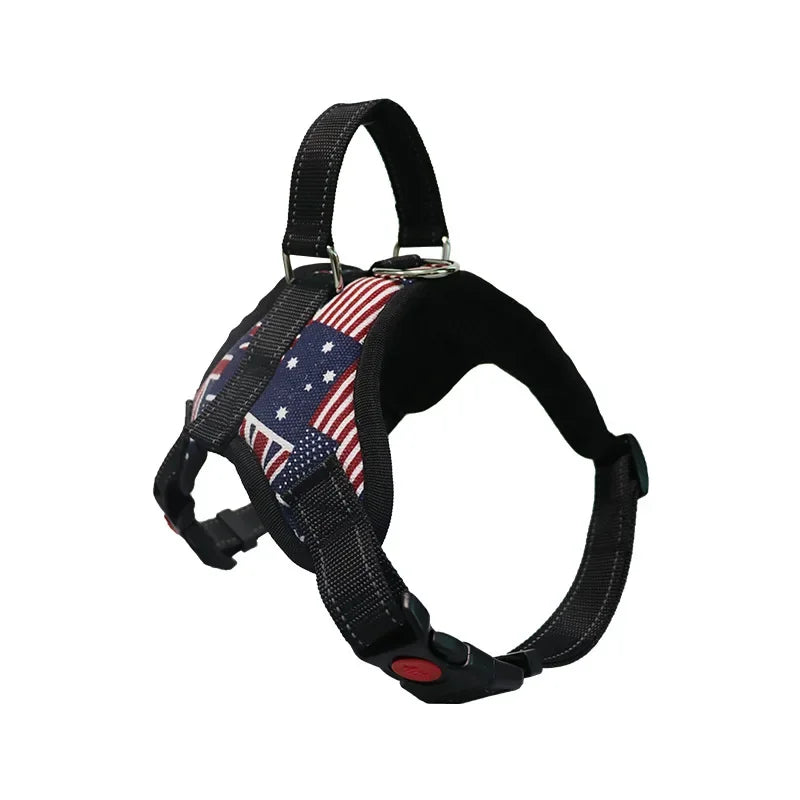 Adjustable Dog Harness USA Pet Walking Vest Collar for Small, Medium & Large Dogs Pet Accessories