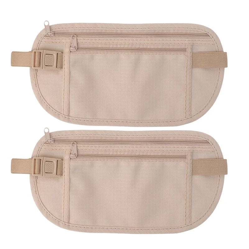 Running Waist Bag Canada Double-Layer Concealed Fanny Pack Slim Anti-Theft Travel Money Belt Waterproof Belt Bag for Men & Women Sports