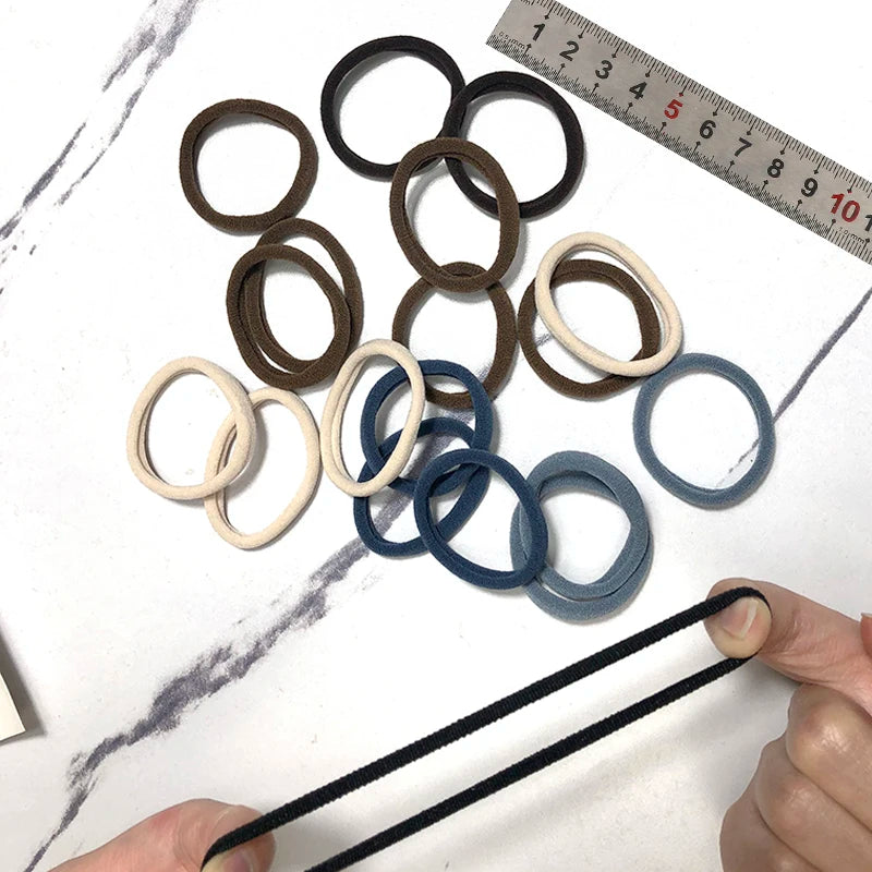 20/50PCS Hair Bands Canada for Women & Girls Basic Hair Rubber Ties 4cm Simple Elastic Ponytail Holders Hair Accessories
