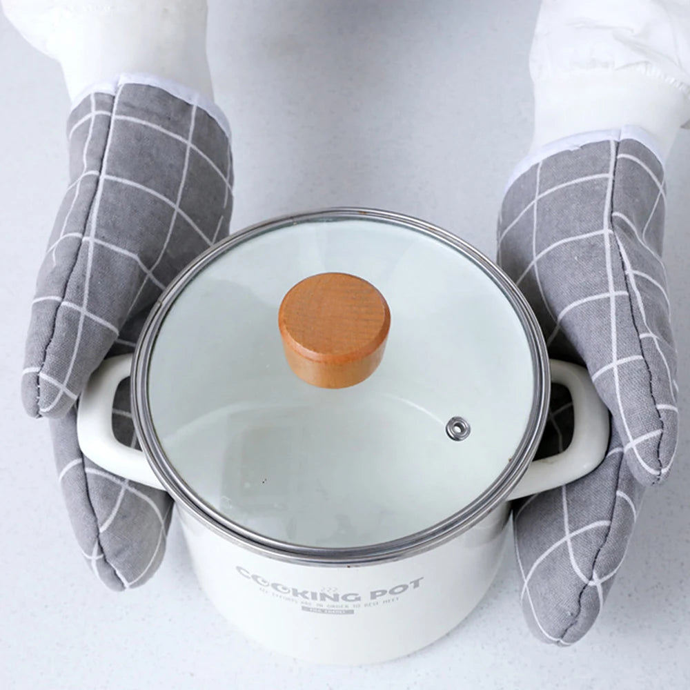 USA Kitchen Baking Gloves Microwave Oven Gloves High Temperature Resistant And Insulated Gloves Oven Gloves Heat-Resistant Glo