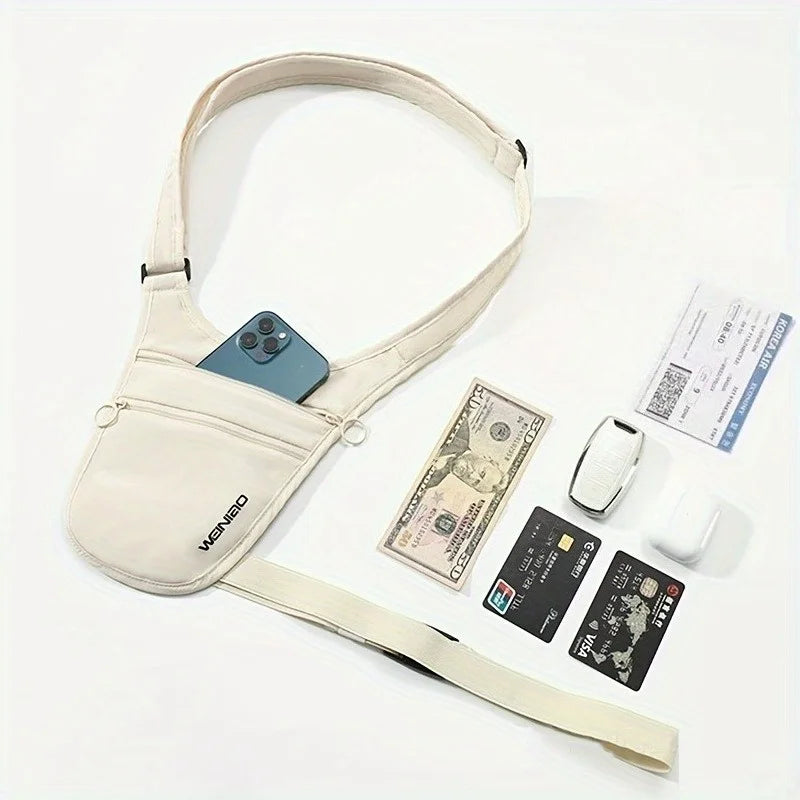 Travel USA Anti-Theft Waist Bag, Can Store Passport ID Money Credit Card Crossbody Small Bag, Outdoor Sports Running Belt Bag