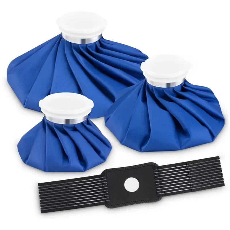 Reusable Hot & Cold Therapy Ice Pack USA for Injuries with Elastic Breathable Support Wrap, Hot Water Bag for Pain Relief & Recovery