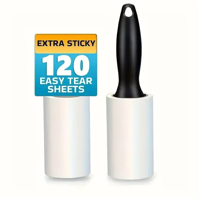 Ultra-Sticky Adhesive Lint Roller USA Pet Hair & Fur Remover for Clothing, Furniture, Carpets, Car Interior & Home Office Cleaning