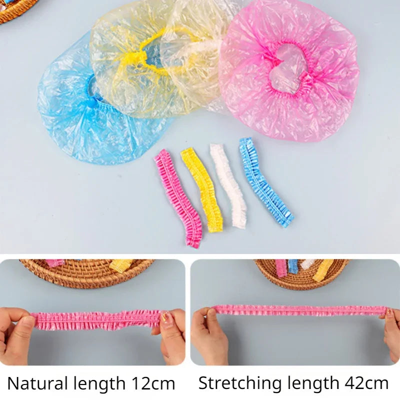 Disposable Shower Cap Canada Transparent Waterproof Hair Covers Sauna Accessories Bathroom Products for Home