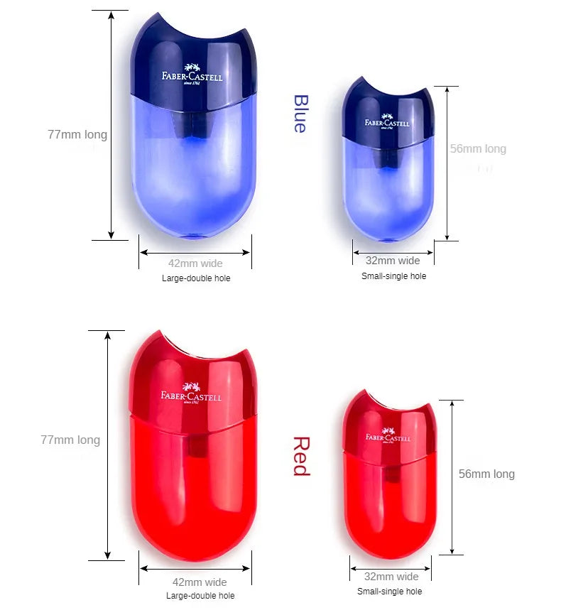 Double Hole & One Hole Pencil Sharpener Canada Creative Transparent Pen Knife for Kids & Students School Stationery Supplies