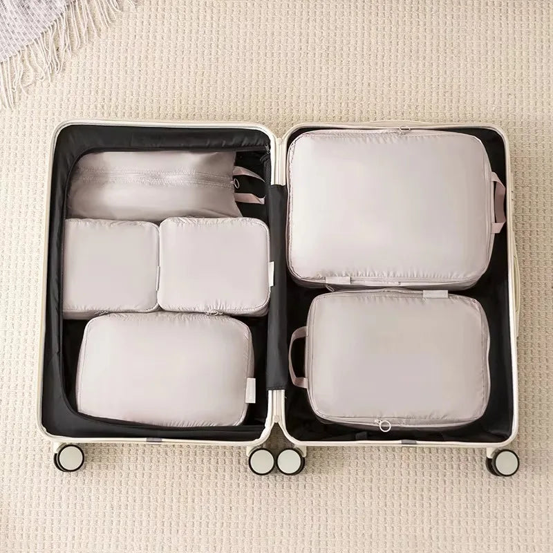 3/5/6PCS Travel Clothes Storage Bags USA Portable Suitcase Organizer Packing Cubes for Shoes, Clothes & Luggage Organization