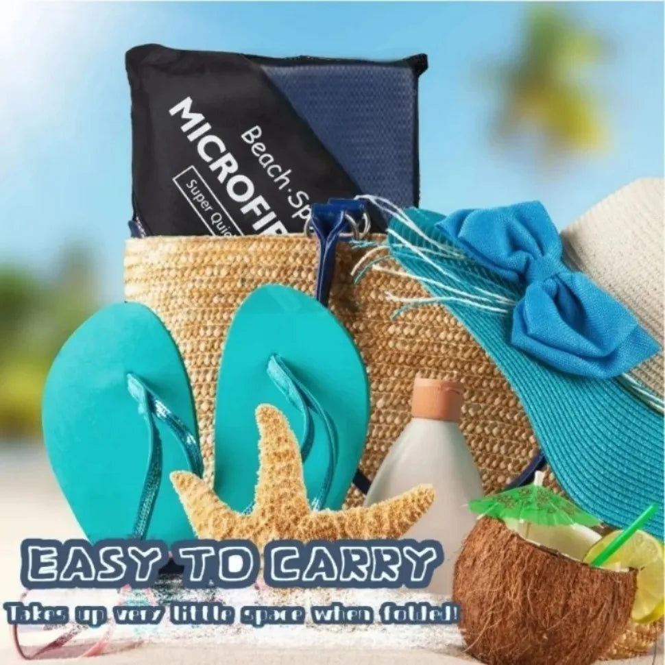 Quick-Dry Microfiber USA Towel - Ultra Absorbent, Compact & Sandproof for Gym, Beach, Travel & Swimming, Lightweight Sports Towel