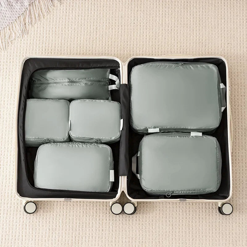 3/5/6PCS Travel Clothes Storage Bags USA Portable Suitcase Organizer Packing Cubes for Shoes, Clothes & Luggage Organization