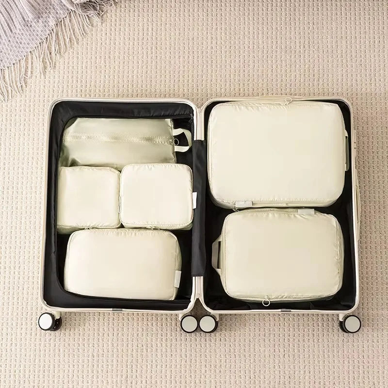 3/5/6PCS Travel Clothes Storage Bags USA Portable Suitcase Organizer Packing Cubes for Shoes, Clothes & Luggage Organization