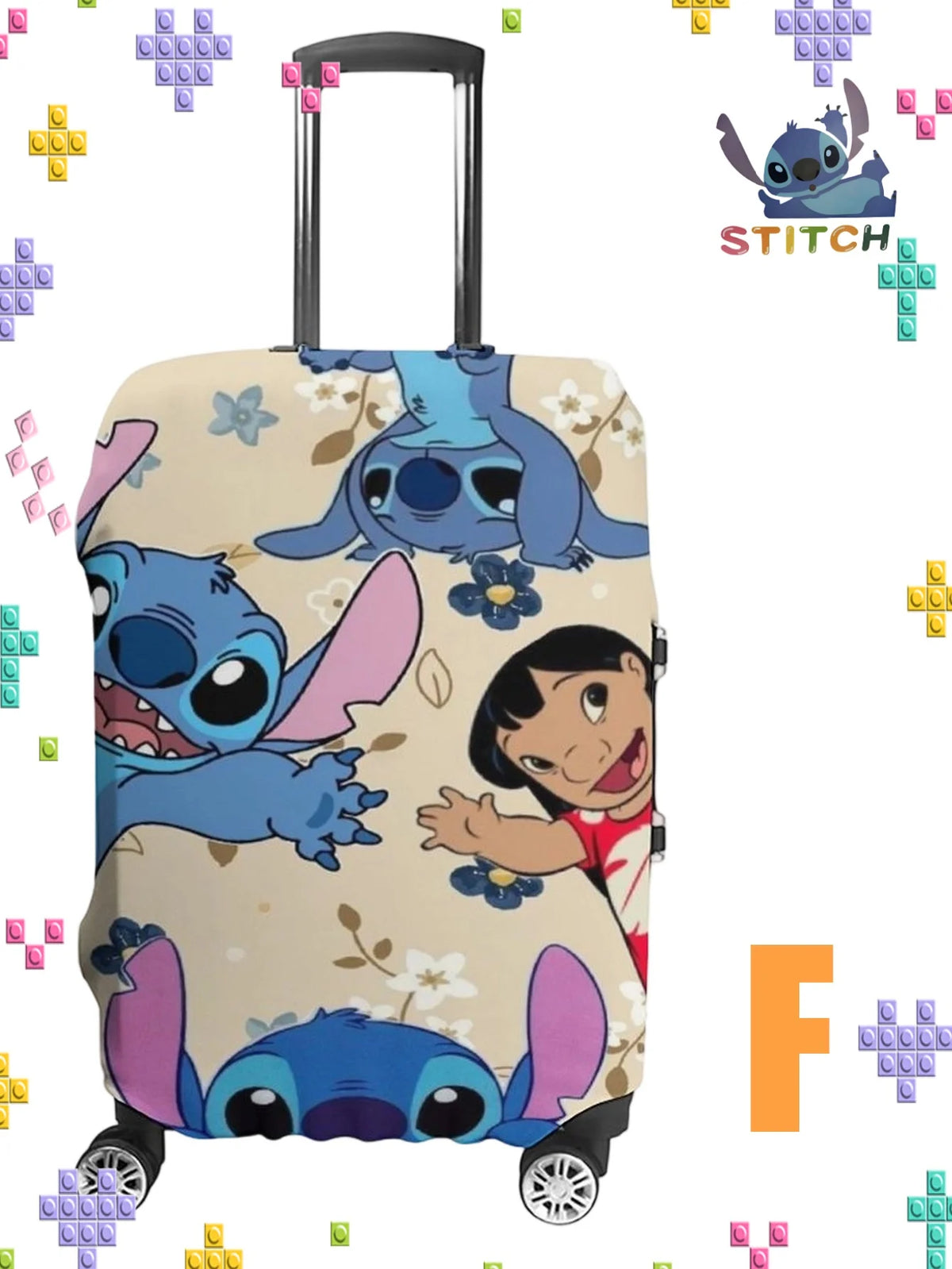 Sticchi Multi-Pattern Elastic Luggage Case Cover Canada Travel Outing Star Baby Luggage Cover Travel Bag Dust Cover