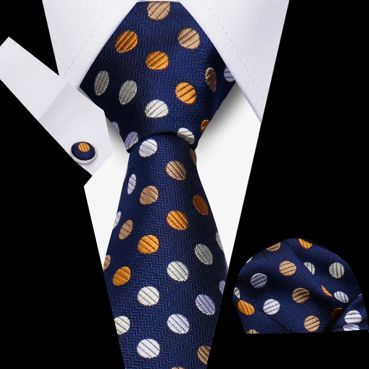 Men’s Business Necktie Set Canada Classic Plaid Cufflinks Handkerchief for Suit Wedding High-Quality 3PCS Tie Set Formal Gravata