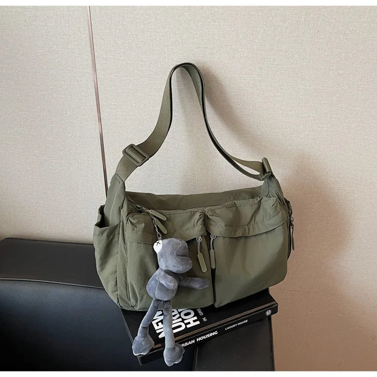 Spring & Summer Canvas Bag USA Women’s Hot-Selling One-Shoulder Crossbody Bag Light Luxury High-End Fashion Handbag