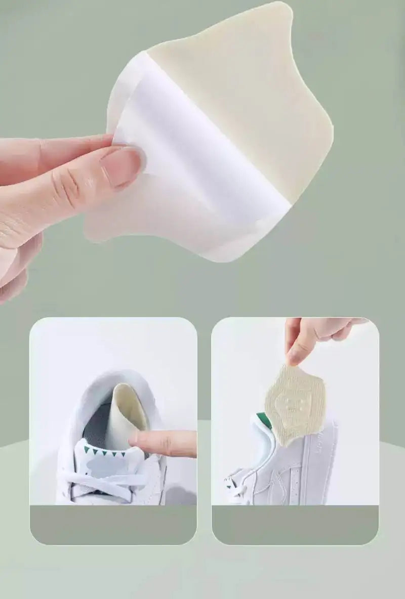 2pcs Shoe Heel Insoles Foot Heel Pad Sports Shoes Adjustable Antiwear Feet Inserts Insoles Heel Protector Sticker Insole Brioche