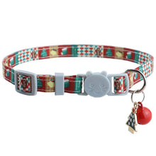 Load image into Gallery viewer, Adjustable Cat Collar Christmas Pet Collar with Bells and Bows Small Pendant Decoration To Prevent Getting Lost for Cats Puppies - Ammpoure Wellbeing 🇬🇧
