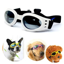Load image into Gallery viewer, Adjustable Pet Dog Sunglasses Collapsible Padded Goggles Accessories for Medium Dogs Motorcycle Glasses Suministros Para Perros - Ammpoure Wellbeing
