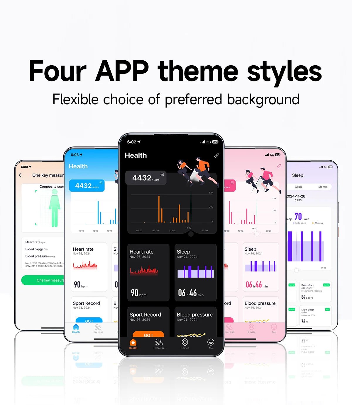 Ai Non - screen Smart Bracelet with Heart Rate Blood Pressure Fitness Tracker Sport Reloj Inteligente 2026 - Ammpoure
