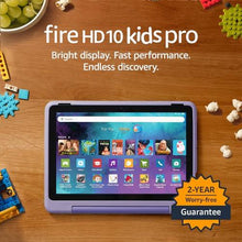 Load image into Gallery viewer, Amazon Fire HD 10 Kids Pro tablet | ages 6–12, 10.1&quot; brilliant screen, long battery life, parental controls, slim case, 2023 release, 32 GB, Happy Day - Ammpoure Wellbeing
