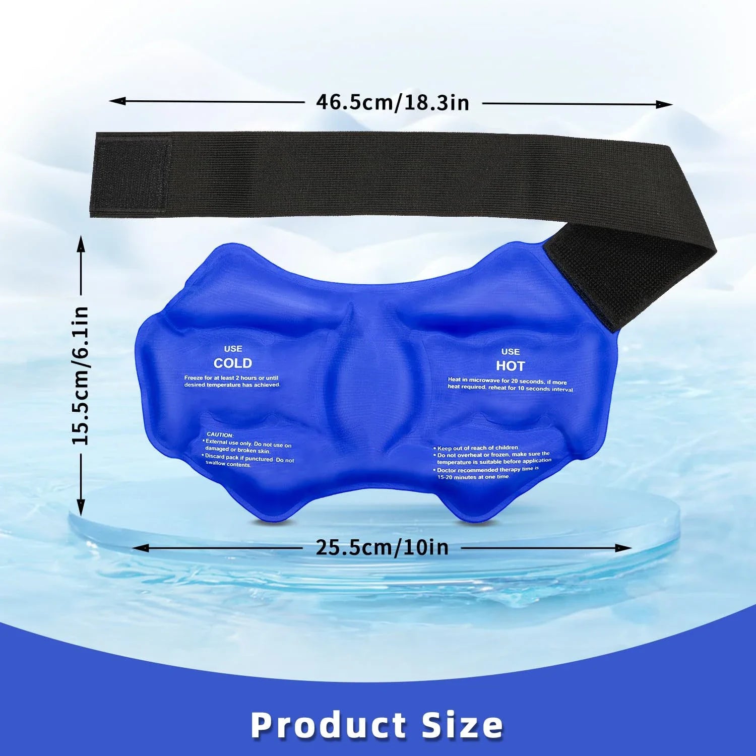 Ankle Brace Ice Pack Wrap For Injuires Hot Cold Therapy Reusable Gel Cold Pack Ankle Support For Pain Relief Sprains - Ammpoure