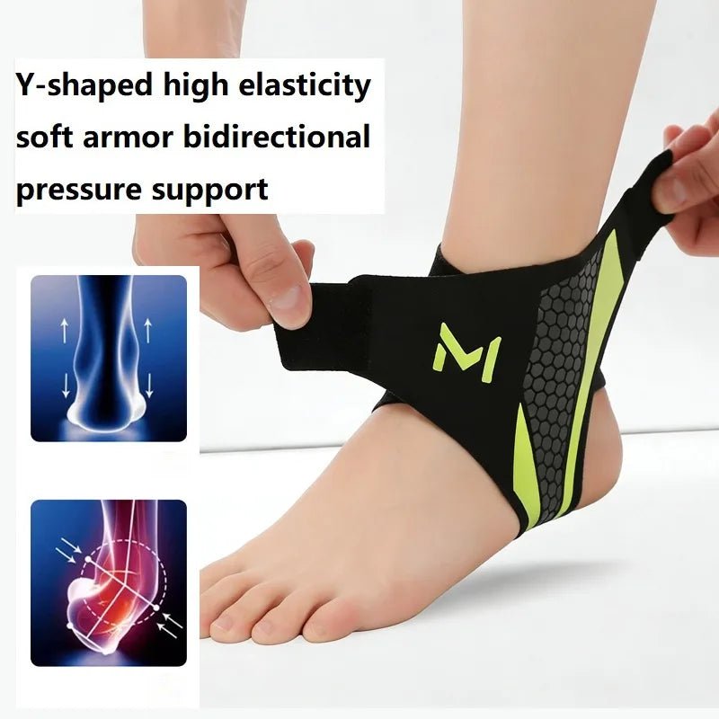 Ankle Brace Support Sleeve Canada Plantar Fasciitis Night Splint Compression Bandage for Foot Pain Relief Sports Soccer Basketball - Ammpoure