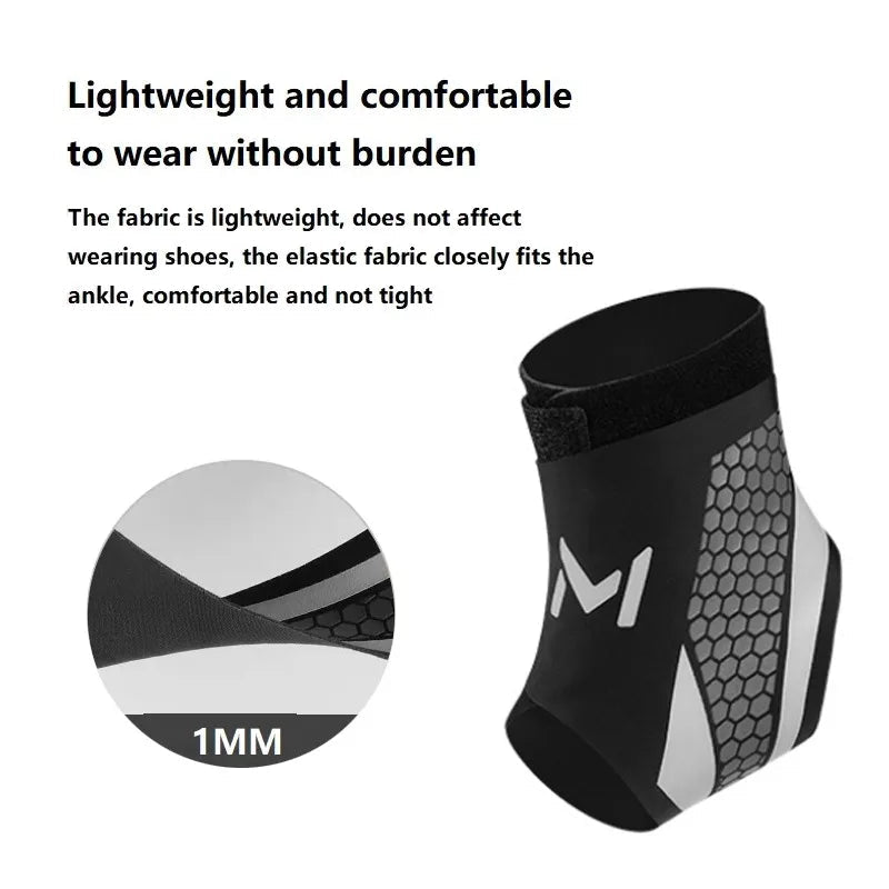 Ankle Brace Support Sleeve Canada Plantar Fasciitis Night Splint Compression Bandage for Foot Pain Relief Sports Soccer Basketball - Ammpoure