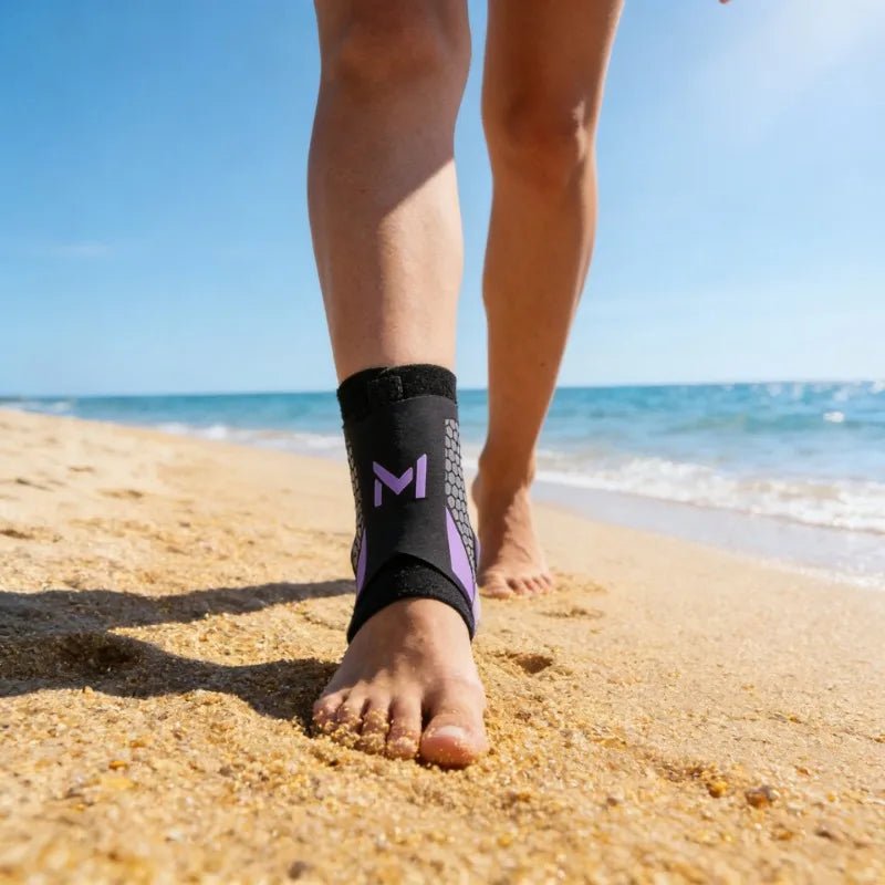 Ankle Brace Support Sleeve Canada Plantar Fasciitis Night Splint Compression Bandage for Foot Pain Relief Sports Soccer Basketball - Ammpoure