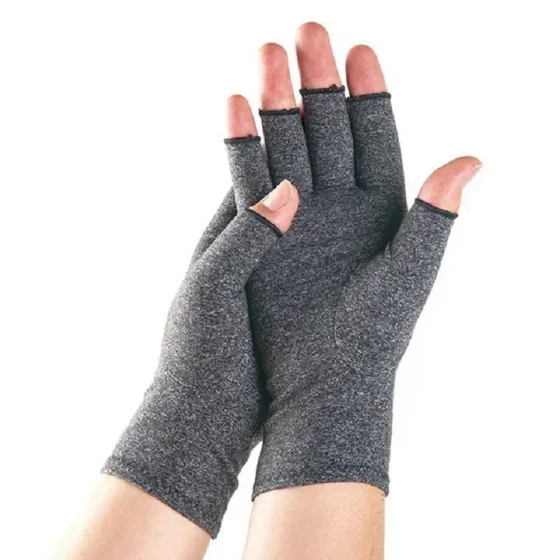 Arthritis Compression Gloves Relieve Pain From Rheumatoid RSI Carpal Tunnel Fingerless Gloves Computer Typing & Dailywork Glove - Ammpoure