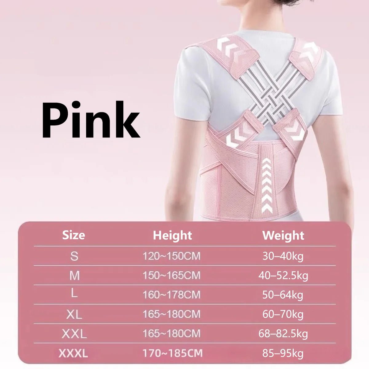 Back Brace Posture Corrector for Women and Men, Shoulder Straightener Adjustable Full Back Support Upper and Lower Pain Relief - Ammpoure