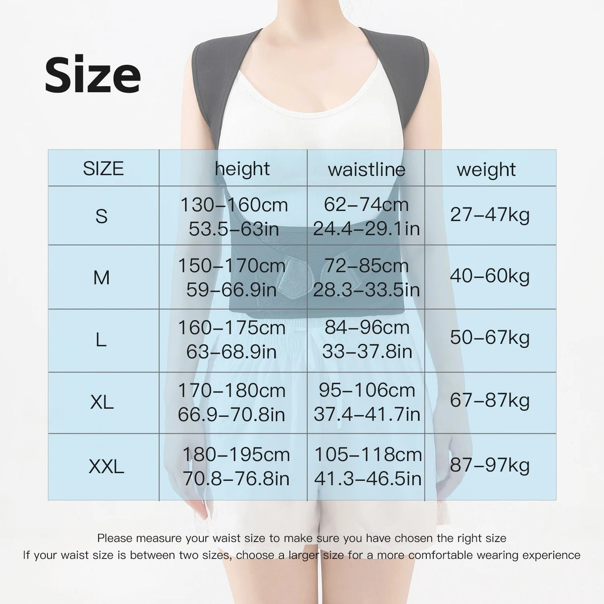 Back Brace Posture Corrector for Women and Men, Shoulder Straightener Adjustable Full Back Support Upper and Lower Pain Relief - Ammpoure