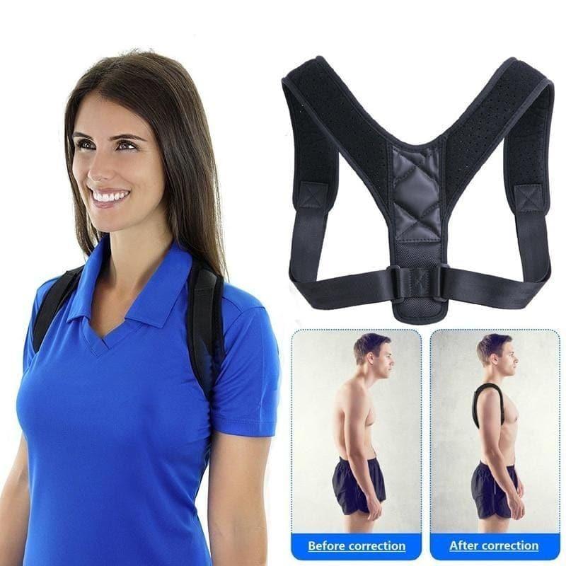 Back Posture Correction Belt Hunchback Corrector Adult Men and Women Sitting Posture Correction Belt Shoulder Straight Back - Ammpoure