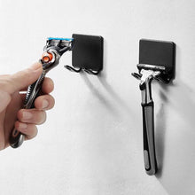 Load image into Gallery viewer, Bathroom Space Aluminum Razor Holder Storage Hook Wall Men Shaving Shaver Shelf Punch Free Razor Rack Accessories Organization - Ammpoure Wellbeing 🇬🇧
