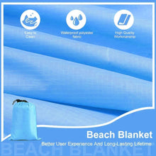 Load image into Gallery viewer, Beach Blanket Sandproof 200 X 210cm Waterproof Beach Mat Lightweight Picnic Blanket for Travel Hiking Sports - Ammpoure Wellbeing 🇬🇧
