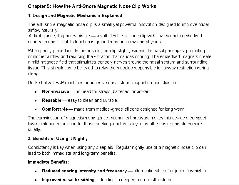 Better Sleep Starts with Breath: A Guide to Magnetic Nose Clips and Snore - Free Nights - Ammpoure