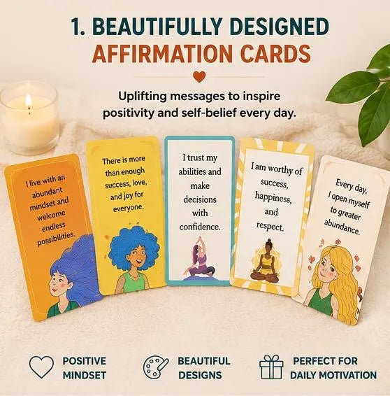 Bold Empowerment Affirmation Cards, Self-Belief Ritual, Resilience Journal Inserts (PDF) - Ammpoure