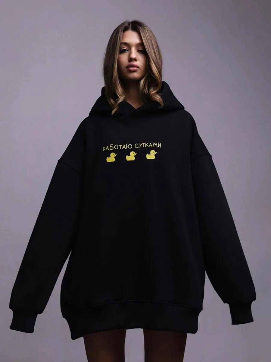 thumbnail image 2 of Women's Oversized Corduroy Hoodies - 2025 Fall Winter Long Sleeve Pullover With Pocket - Multiple Colors 2 of 9