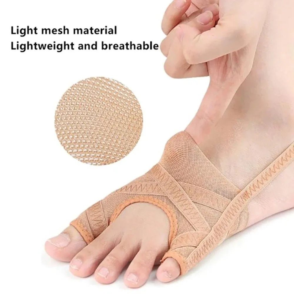 Bunion Corrector Breathable 4 Gears Adjustable Toe Valgus Corrector Comfortable Fabric Toe Orthotics Brace Men/Women - Ammpoure
