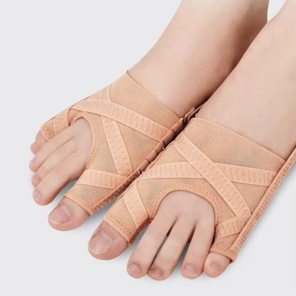 Bunion Corrector Breathable 4 Gears Adjustable Toe Valgus Corrector Comfortable Fabric Toe Orthotics Brace Men/Women - Ammpoure