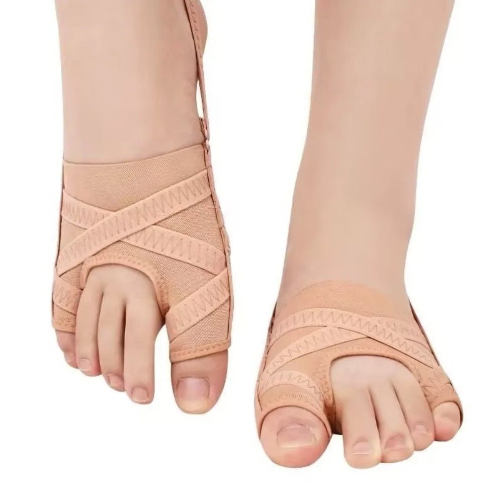 Bunion Corrector Breathable 4 Gears Adjustable Toe Valgus Corrector Comfortable Fabric Toe Orthotics Brace Men/Women - Ammpoure