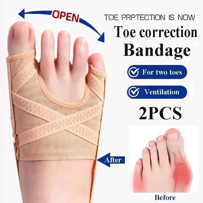 Bunion Corrector Breathable Adjustable Hallux Valgus Sleeve Spacer Separator Toe Corrector Sports Bunion Socks Running - Ammpoure