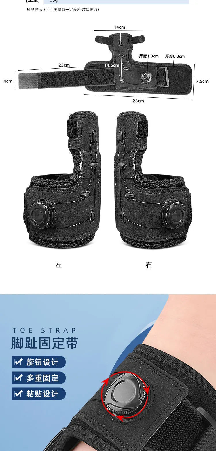 Bunion Splints Ergonomic Big Toe Straighteners Adjustable Hallux Valgus Orthosis Corrector Anti Slip for Big Toe Correction - Ammpoure