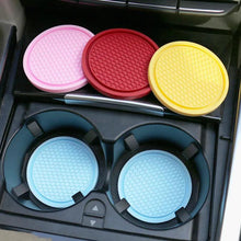 Load image into Gallery viewer, Car Coasters PVC Travel Auto Cup Holder Insert Coaster Anti Slip Vehicle Interior Accessories Cup Mats - Ammpoure Wellbeing 🇬🇧
