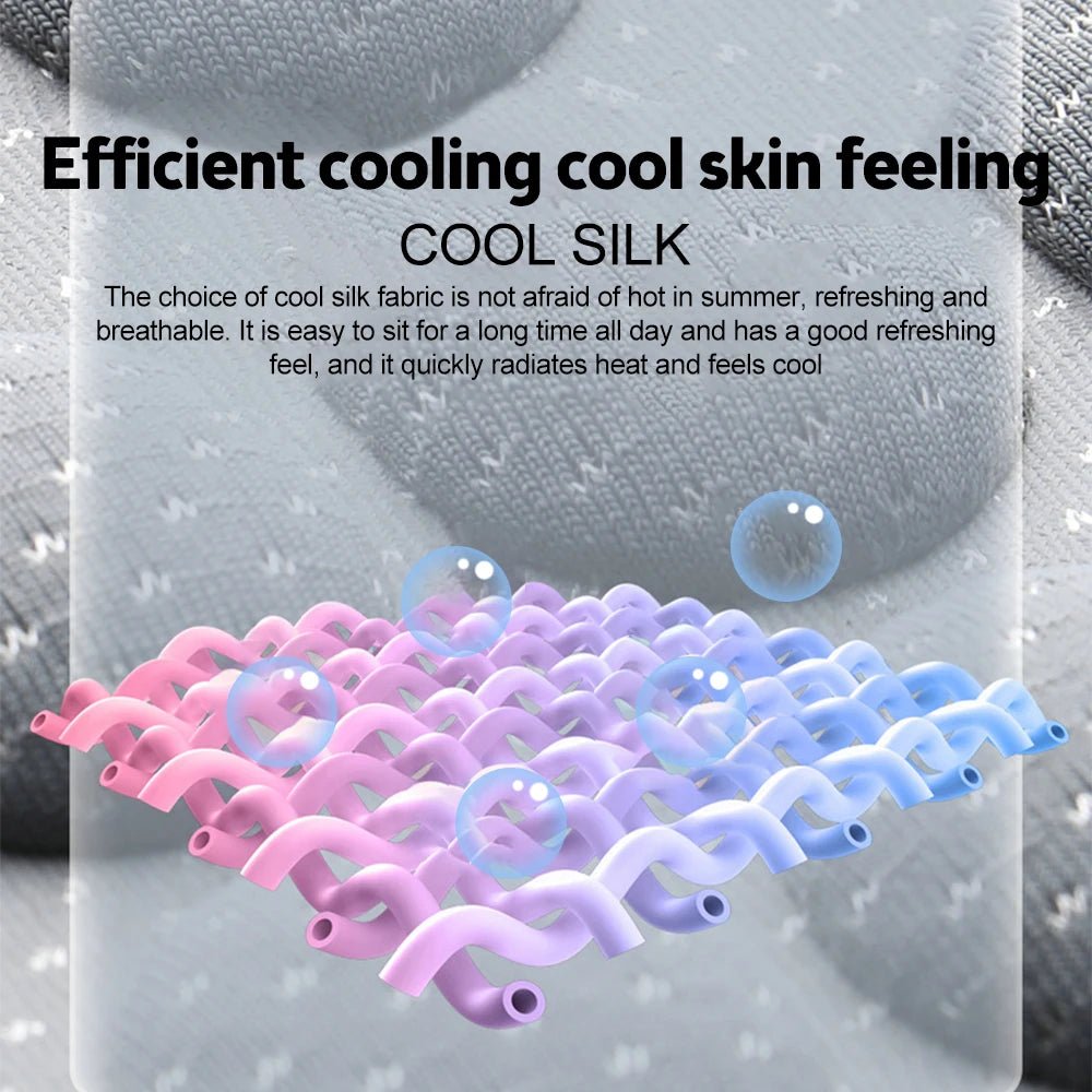 Car Cushion Summer Cool Cushion Ice Silk Seat Cover Car Cushion Seasonal Universal Cool Cushion - Ammpoure