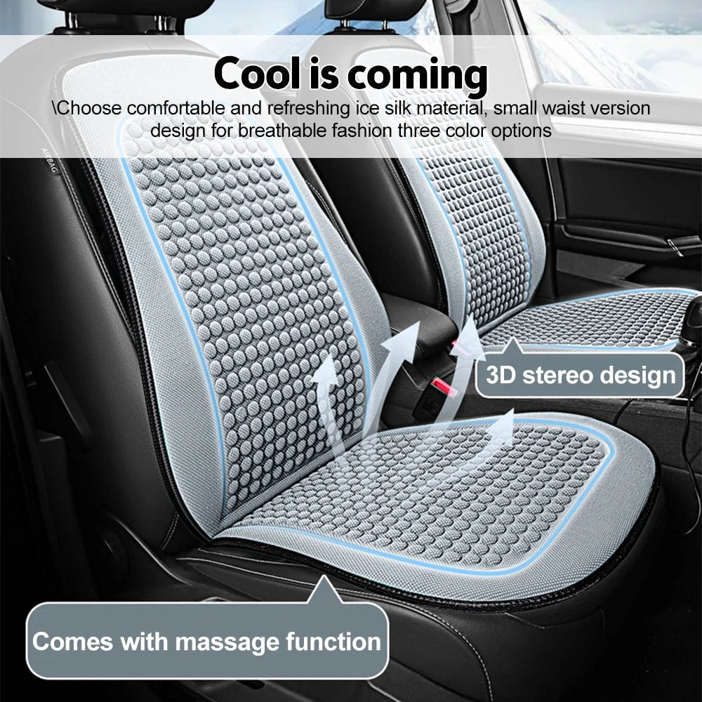 Car Cushion Summer Cool Cushion Ice Silk Seat Cover Car Cushion Seasonal Universal Cool Cushion - Ammpoure