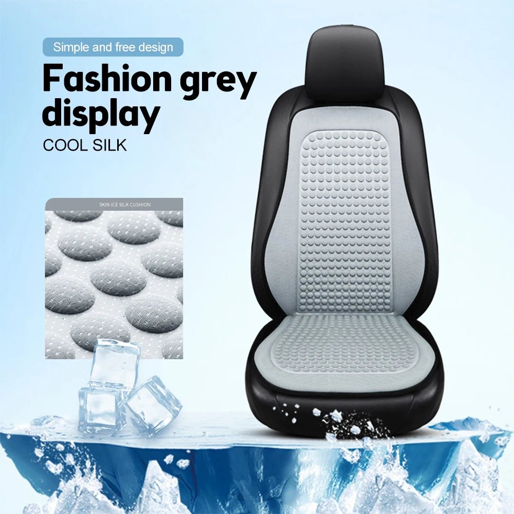 Car Cushion Summer Cool Cushion Ice Silk Seat Cover Car Cushion Seasonal Universal Cool Cushion - Ammpoure